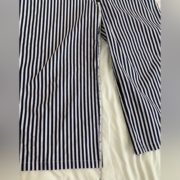 Main Strip women’s romper in vertical stripes  blue and white - Picture 2 of 7